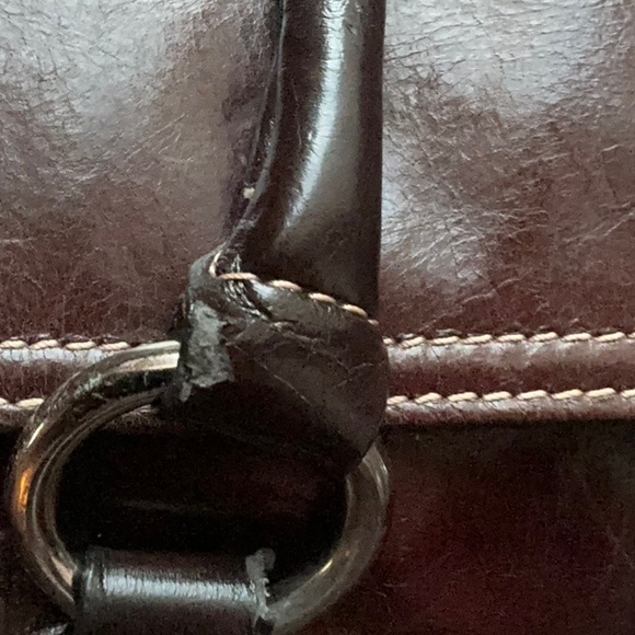 Giani Bernini Brown Leather Handbag - Picture 10 of 11